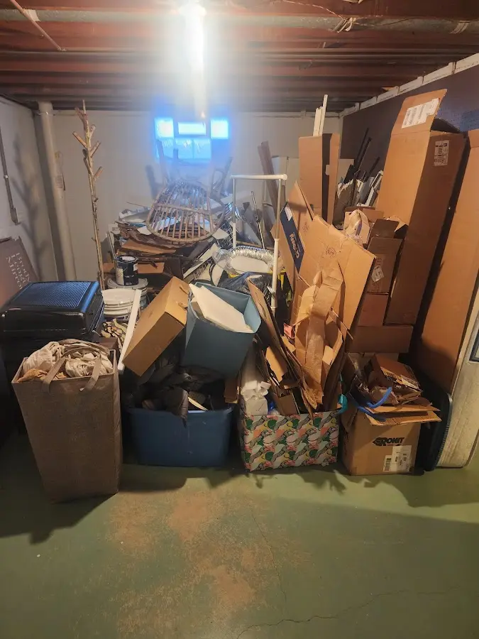 Roll-off dumpster container at job site for Construction Dumpster Rental in St. Andrews